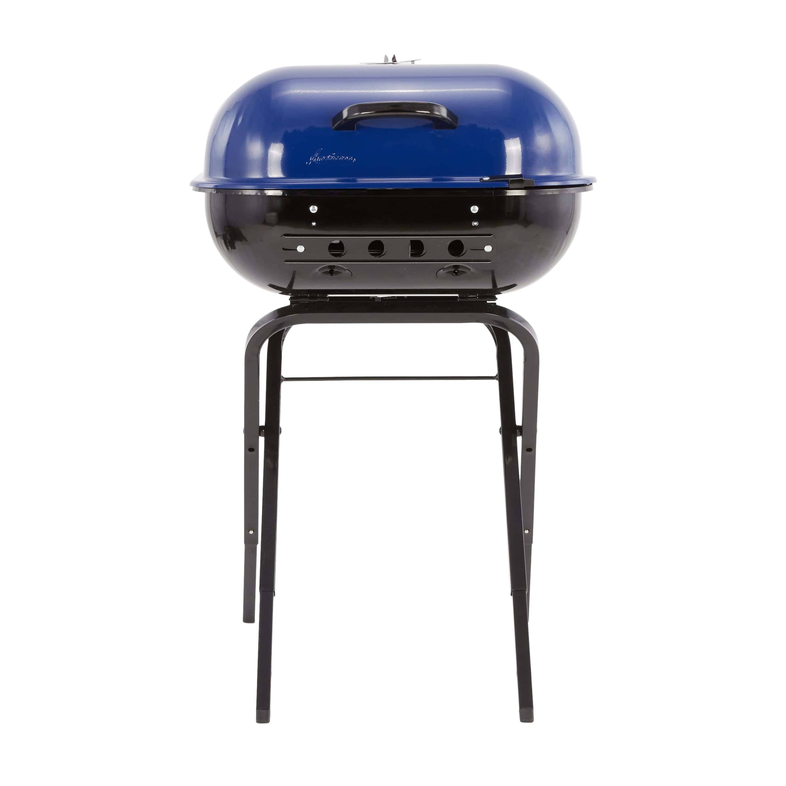 Americana 21.25-in W Ocean Blue Kettle Charcoal Grill