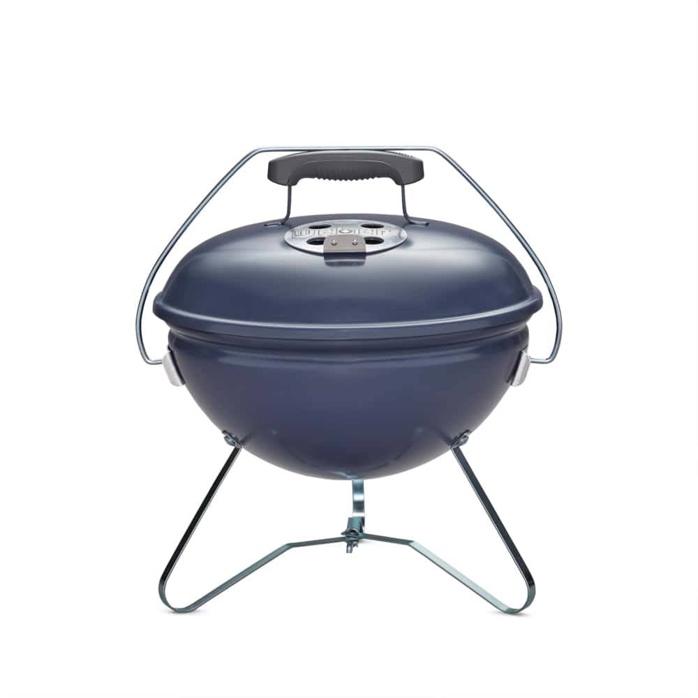 Smokey Joe Premium 14-in W Slate Blue Kettle Charcoal Grill