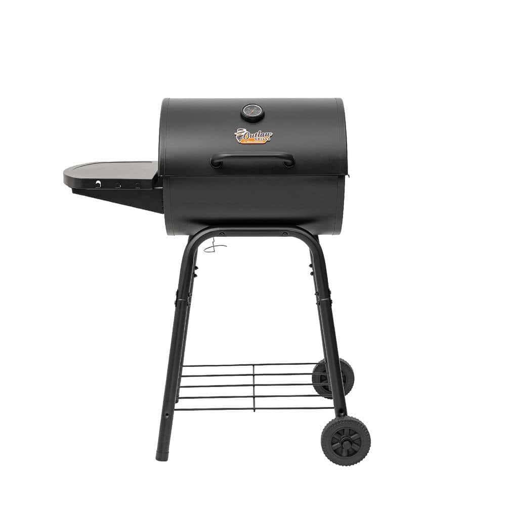 Outlaw Grills by Griller 1016 Maverick Charcoal Grill in Black