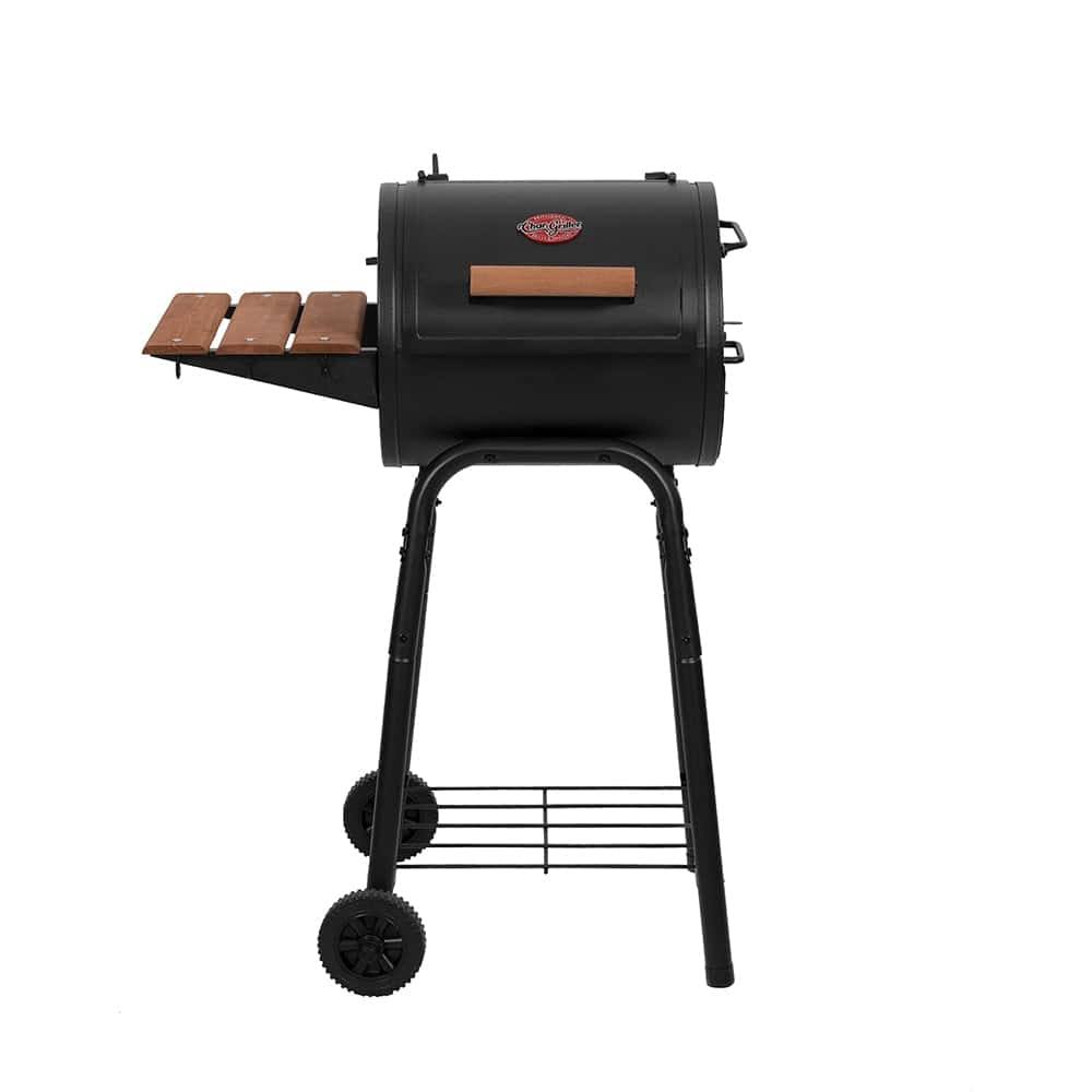 Griller 18.5-in W Black Barrel Charcoal Grill