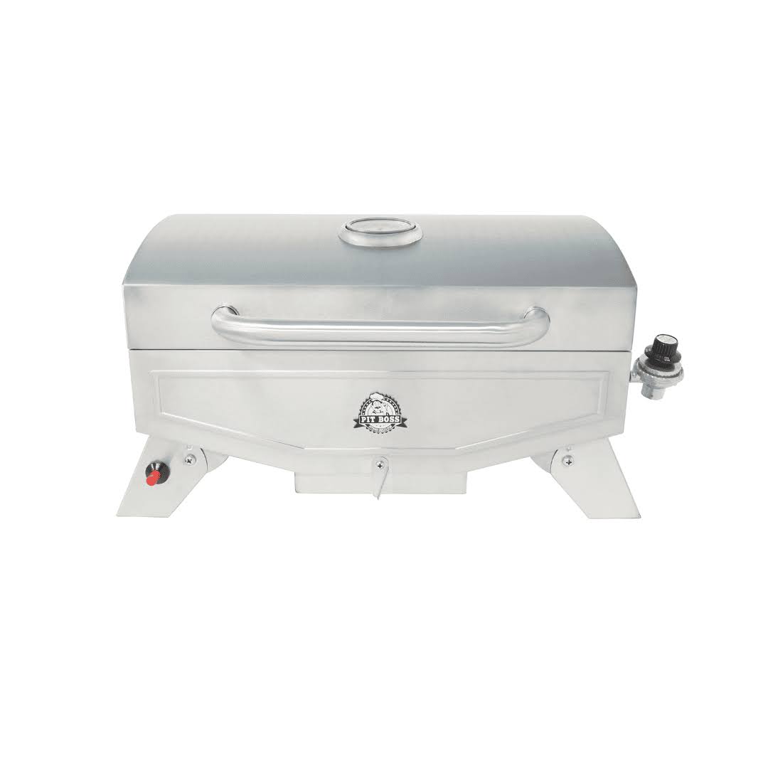 Pit Boss Grills PB100P1 Pit Stop Single-Burner Portable Tabletop Grill , Grey
