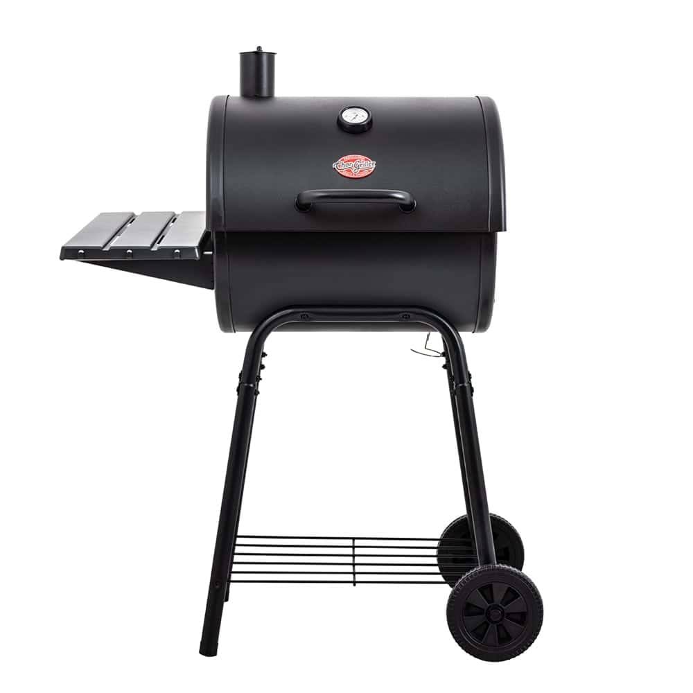 Griller Wrangler 23-in Black Barrel Charcoal Grill