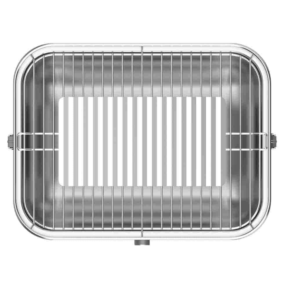 BBQ Dragon Zephyr charcoal grill 100-in W Silver Charcoal Grill