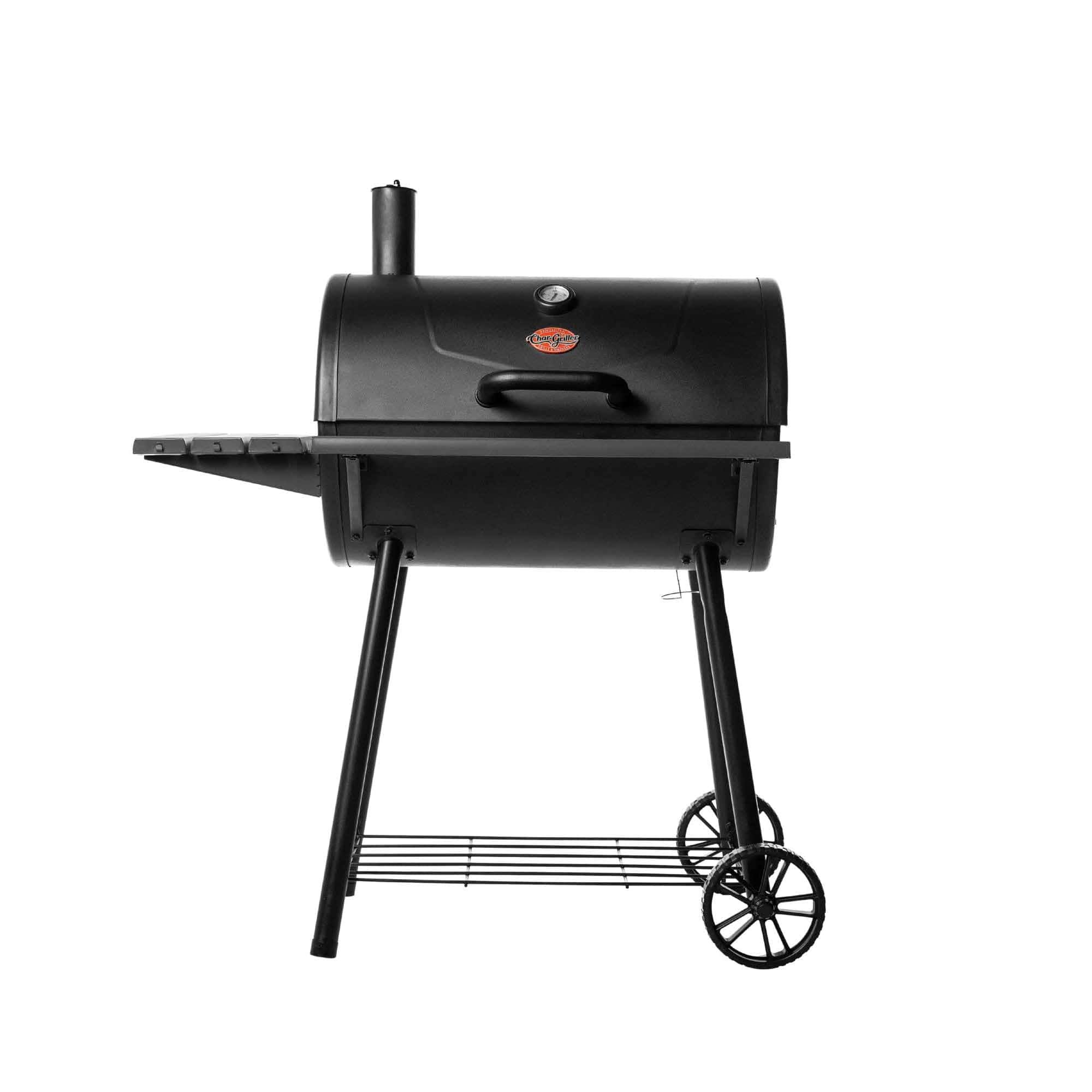 Griller Super Pro Charcoal Grill 30-in W Black Barrel Charcoal Grill