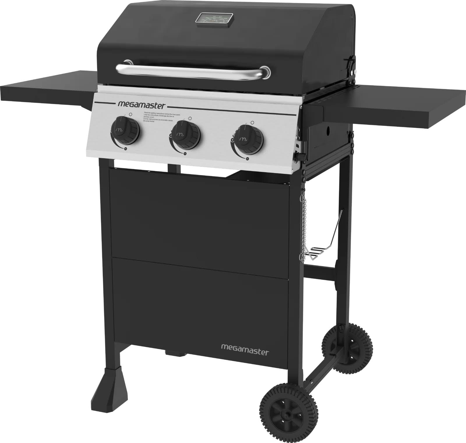 Megamaster 3   Burner Liquid Propane Gas Grill 720-0988EA