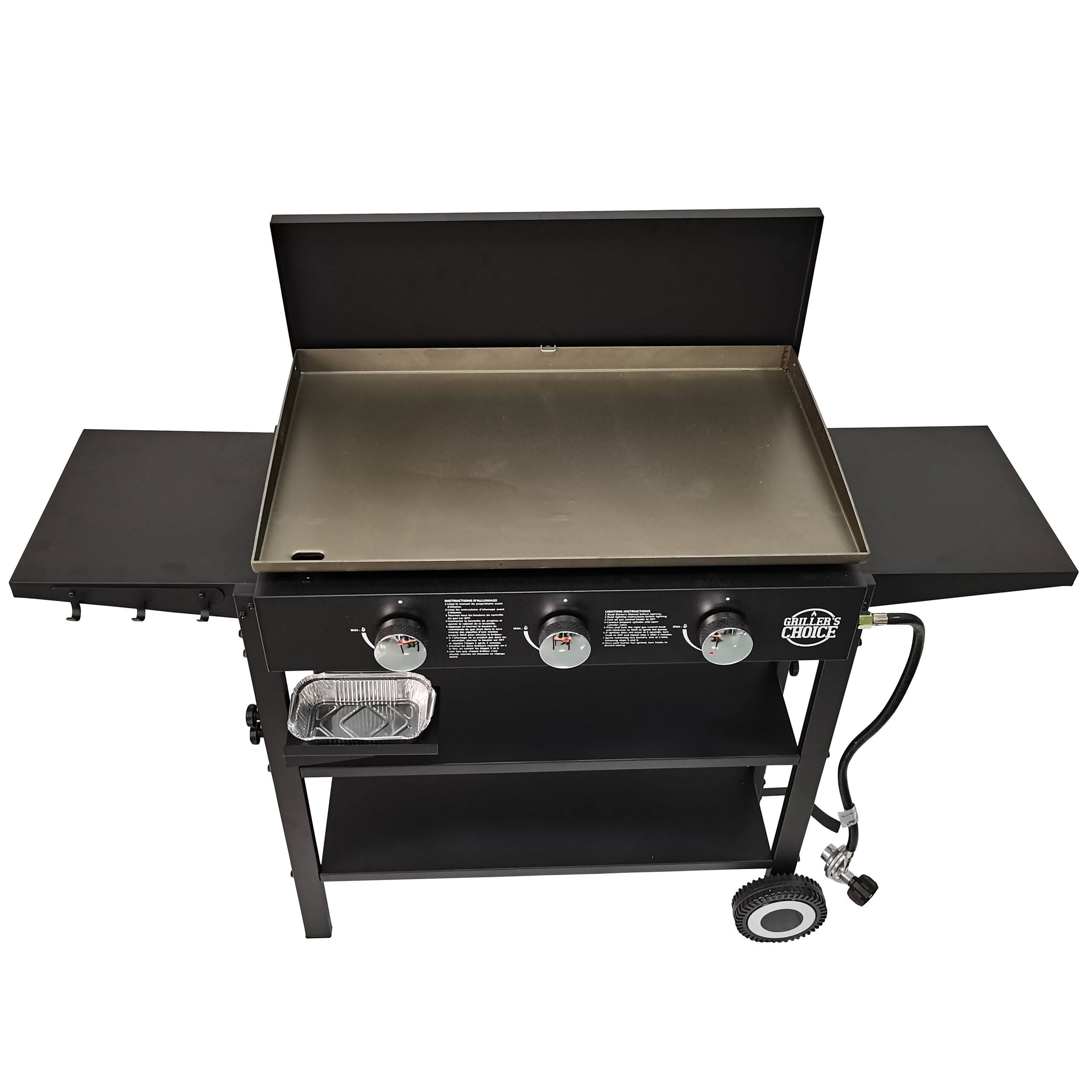 Grillers Choice 3   Burner Flat Top Liquid Propane 36000 BTU Gas Grill