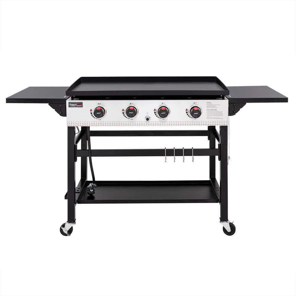 GB4002 4-Burner 36 in. Flat Top Propane Griddle Gas Grill for Outdoor Events, Camping and BBQ