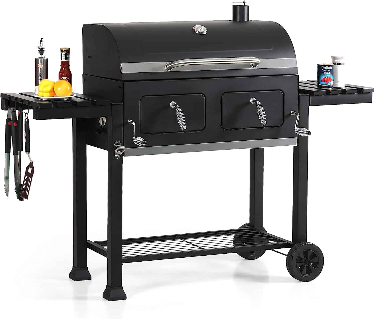 Captiva Designs Extra Large Charcoal BBQ Grill with Oversize Cooking Area(794 sq.in.)