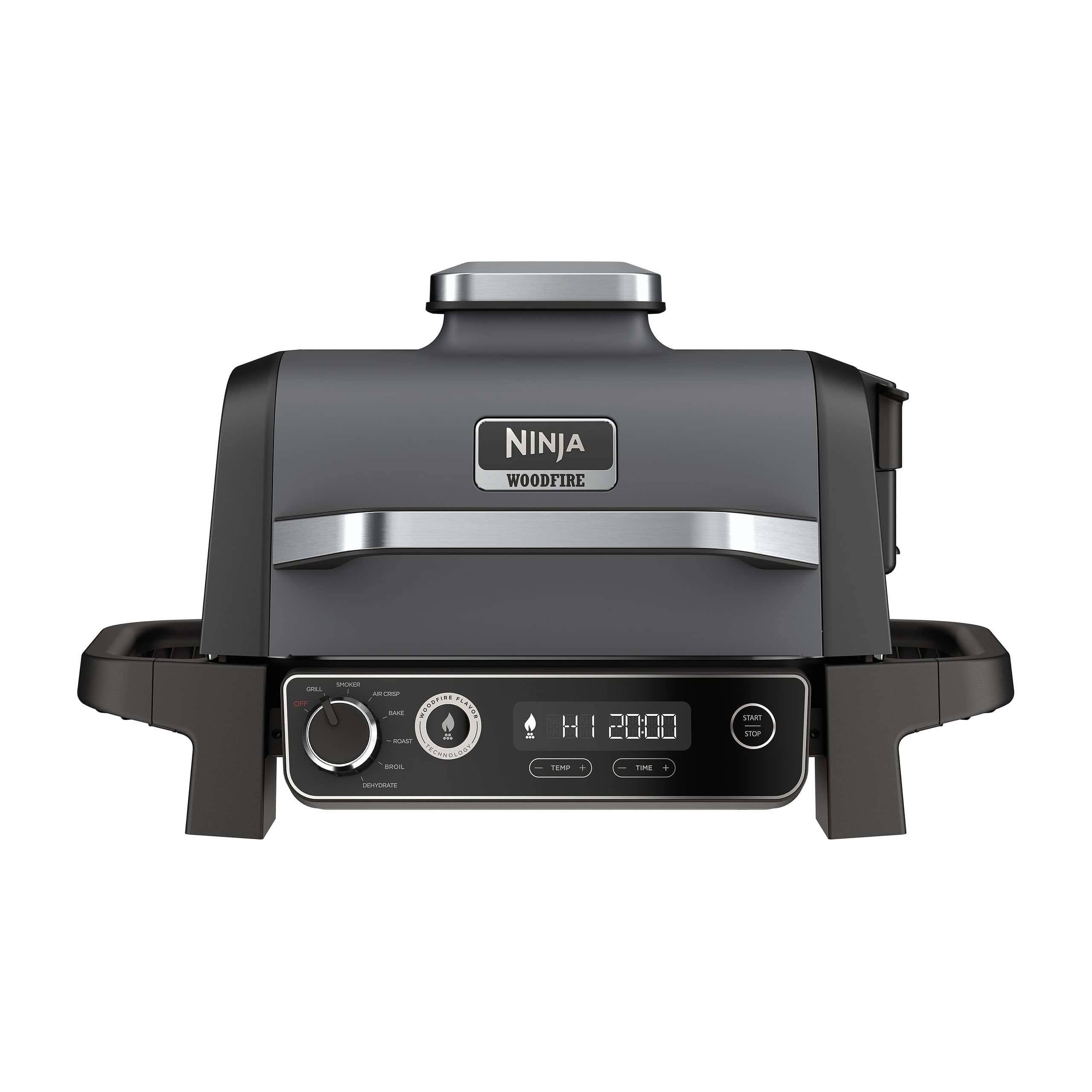Woodfire 7-in-1 Outdoor Grill and Smoker 1760-Watt Grey Electric Grill