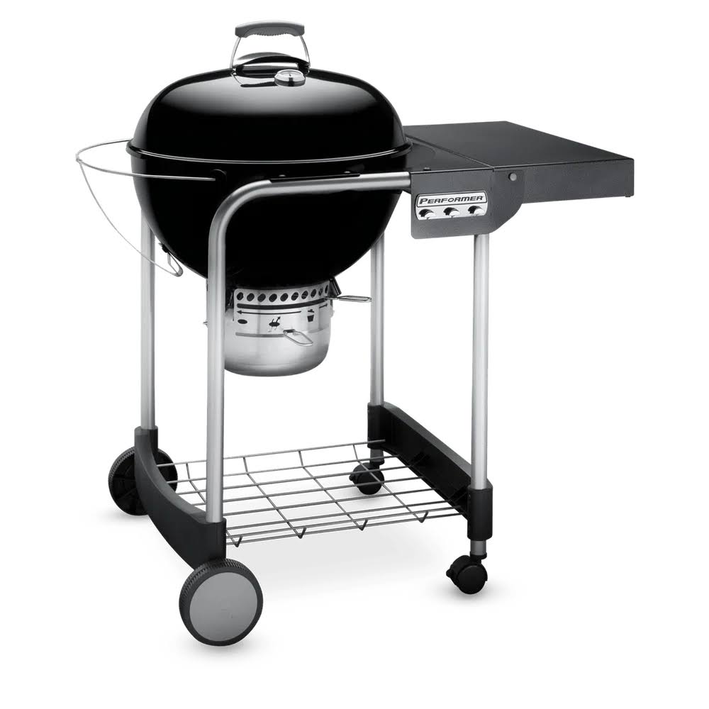 Performer Black Charcoal Grill | Gourmet BBQ System, Easy Cleaning