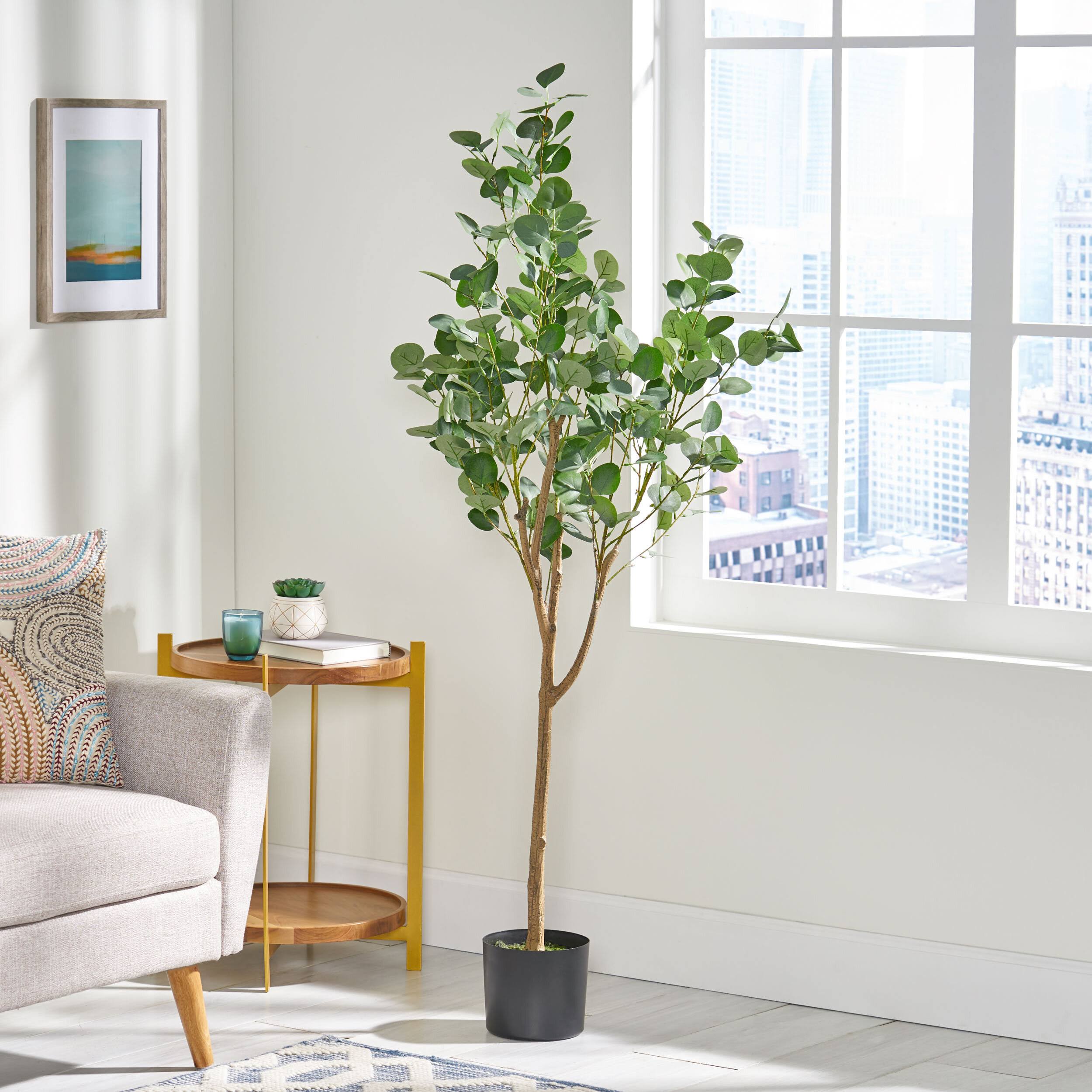 Aanya Faux Eucalyptus Tree in Pot