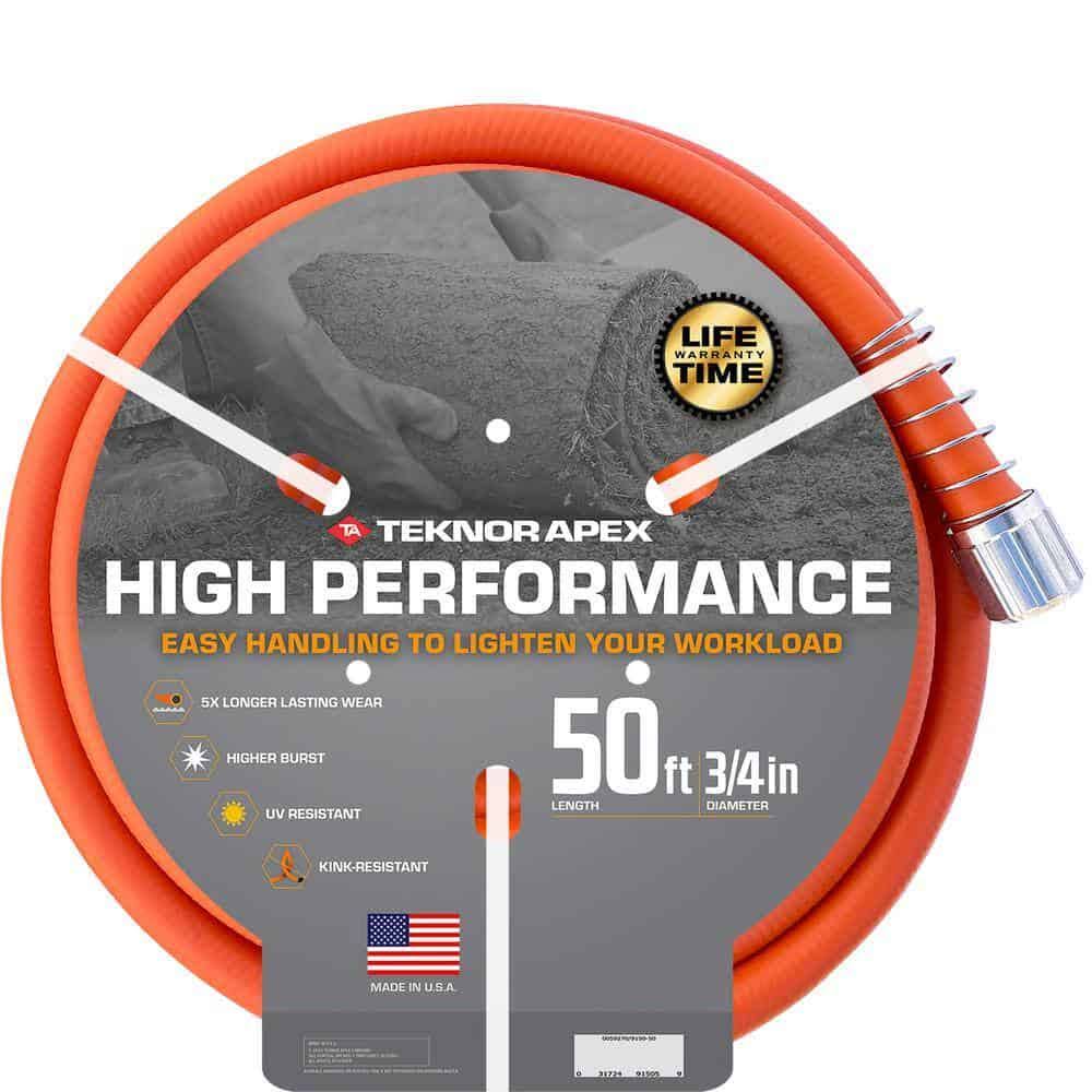 Teknor Apex 9150 50 High-Performance 3/4 in. x 50 ft. Tradesman Grade Water Hose