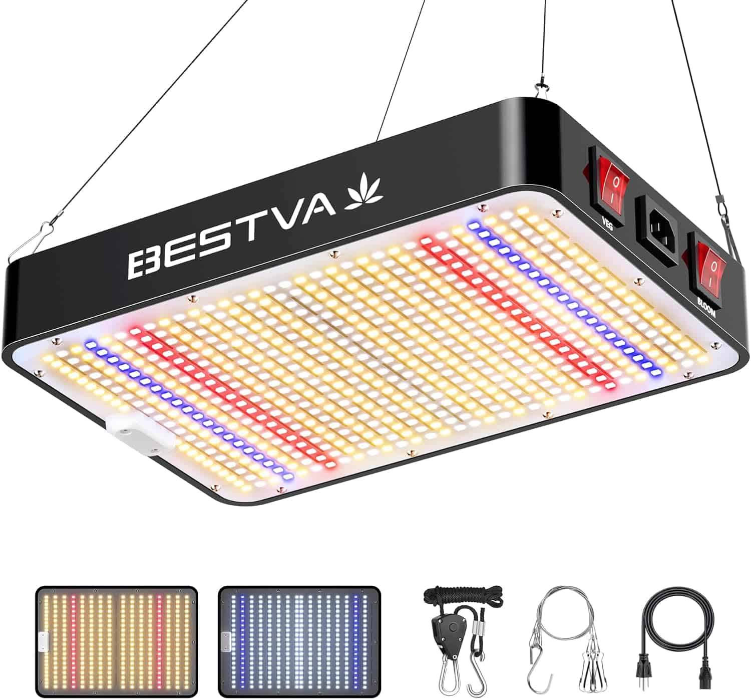 BESTVA 2023 Newest Upgrade 1000W Led Grow Light 3x3ft Coverage