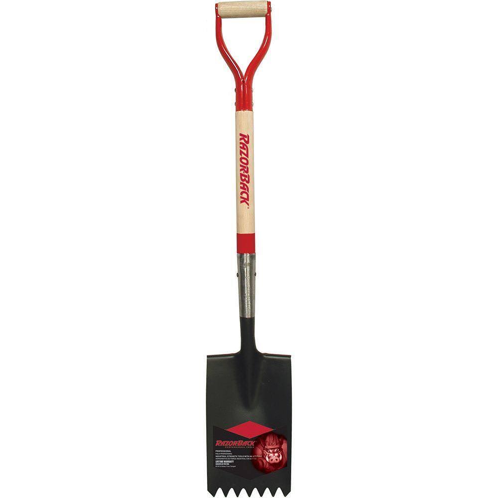 Razor-Back 46142 30 in. Wood D-Handle Roof Shovel
