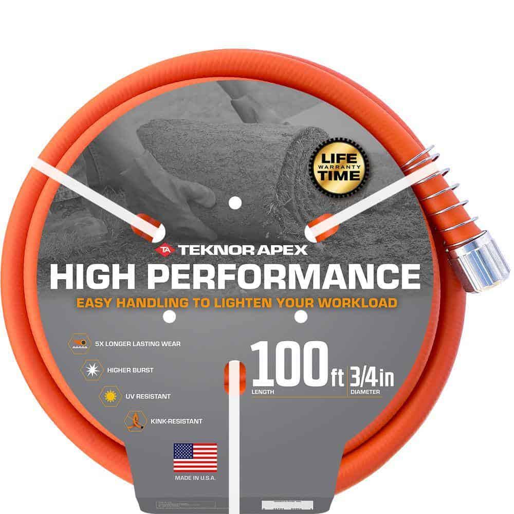 Teknor Apex 9150 100 High-Performance 3/4 in. x 100 ft. Tradesman Grade Water Hose