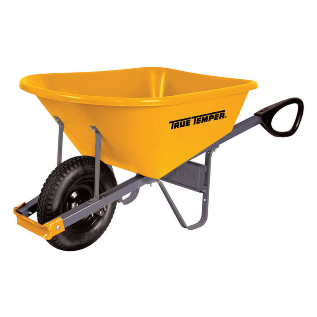 True Temper Poly Residential Wheelbarrow 6 cu ft