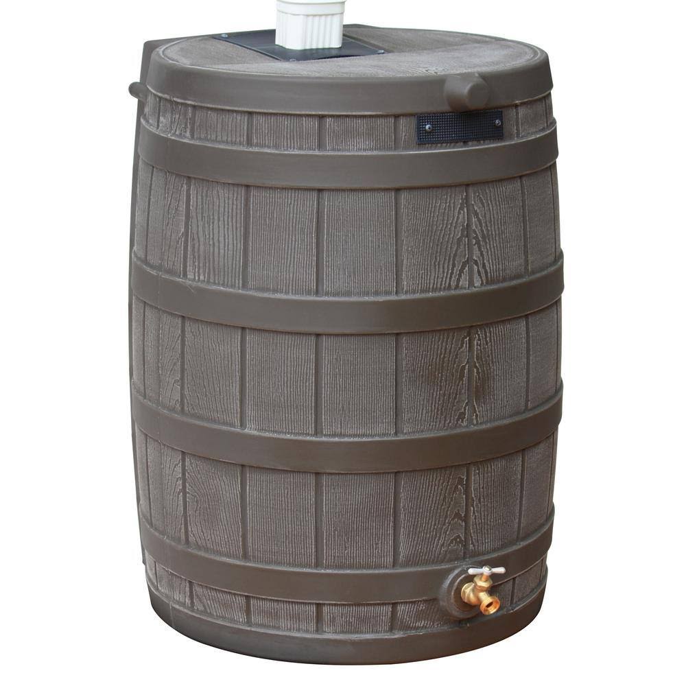 Good Ideas Rain Wizard 40 Gal. Oak Rain Barrel