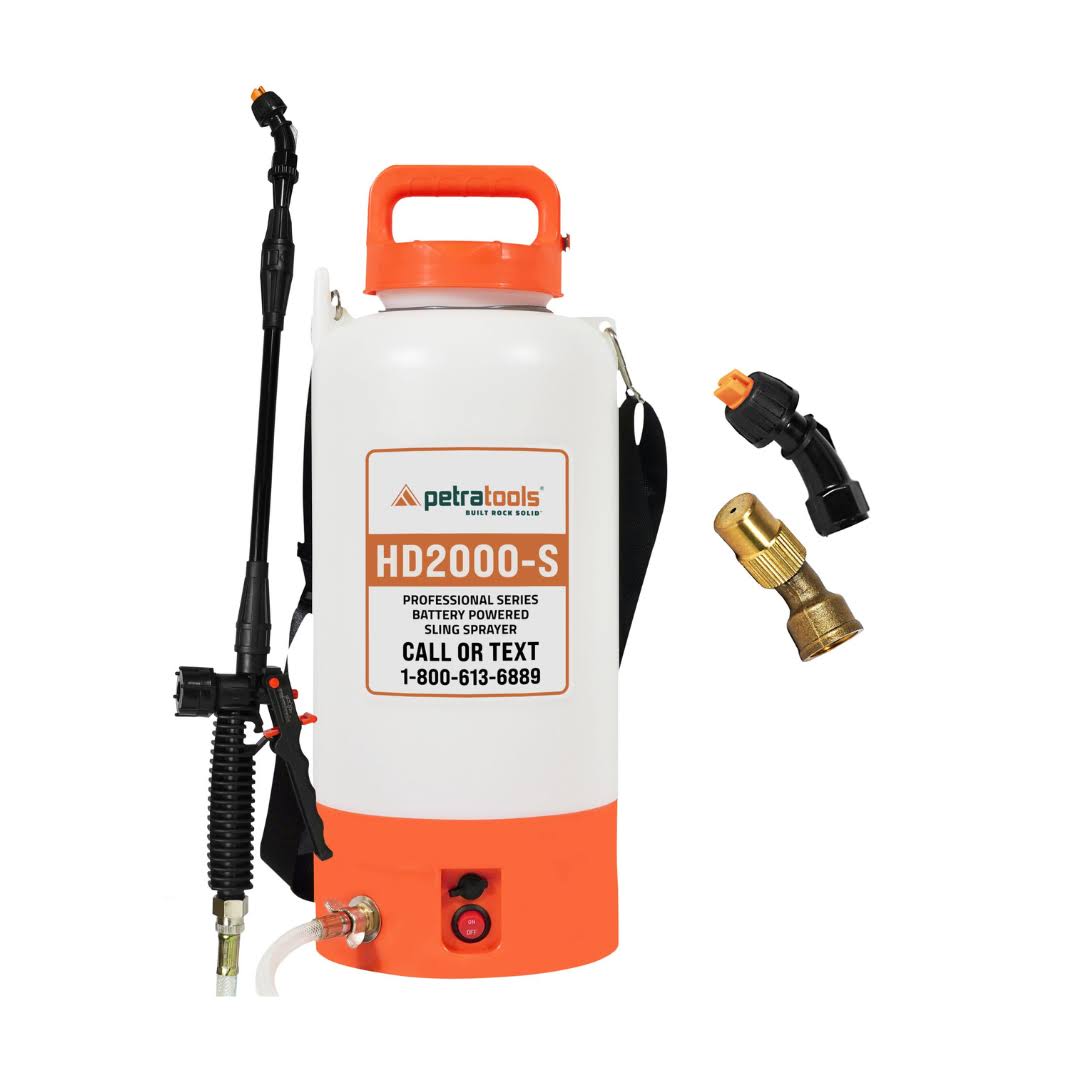PetraTools 2 Gallon Battery Powered Sprayer   HD2000-S Electric Sprayers in Lawn and Garden