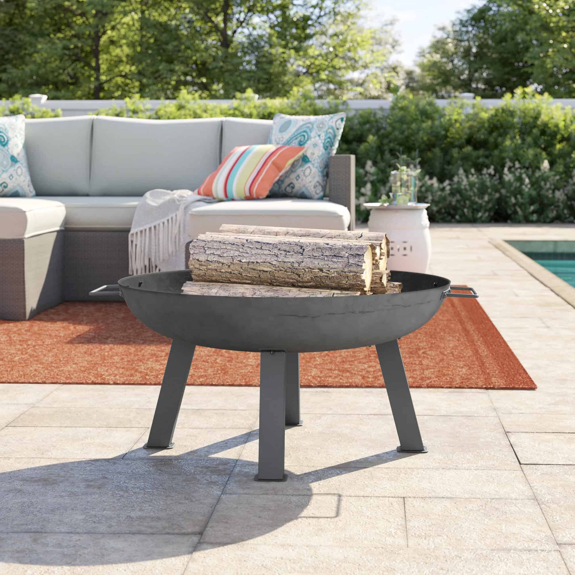Amenadiel Cast Iron Wood Burning Outdoor Fire Pit