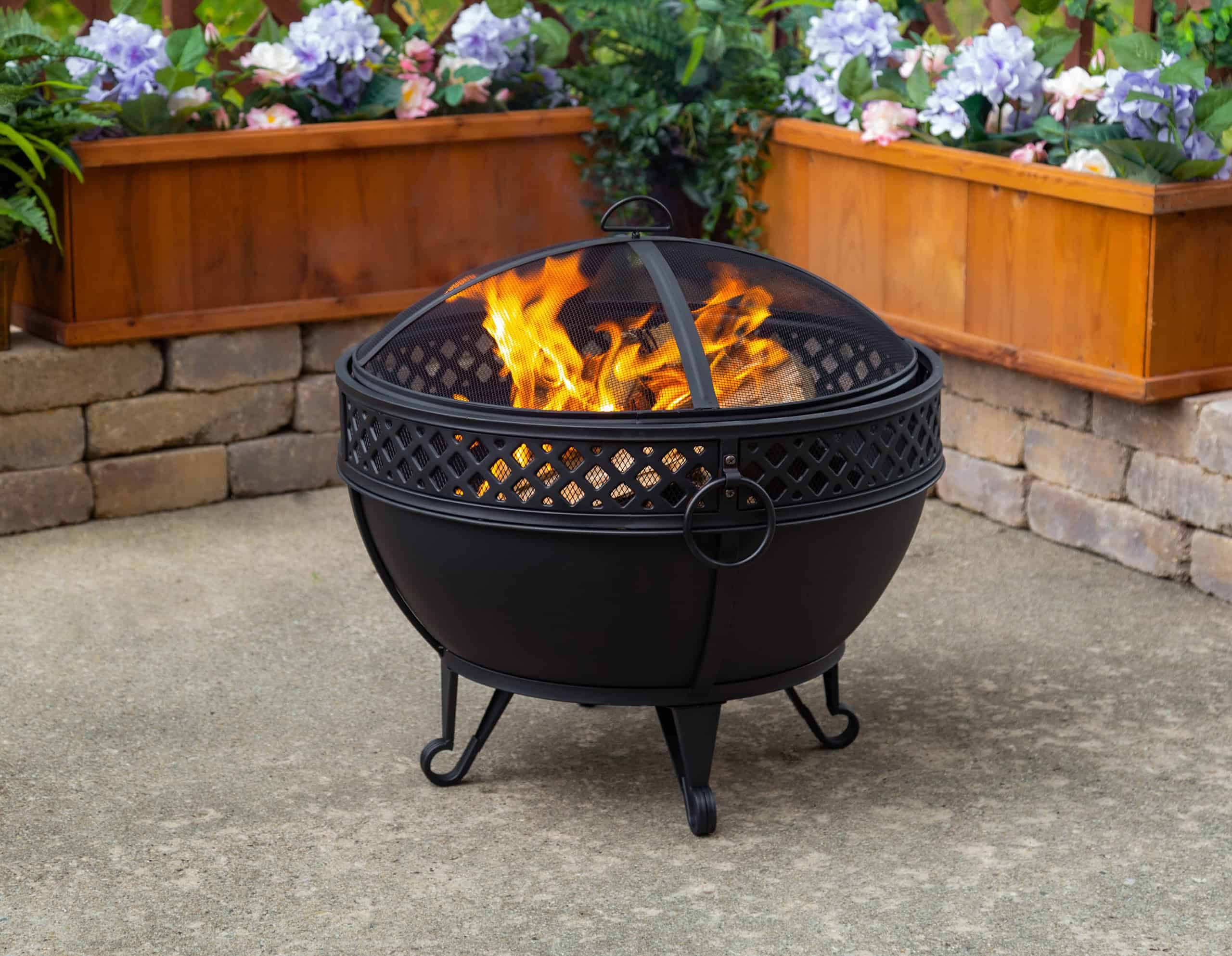 Astaryanza 25.59  H x 27.95  W Steel Wood Burning Outdoor Fire Pit
