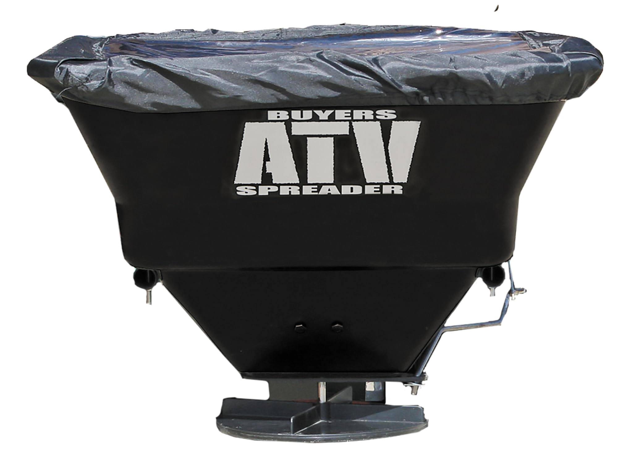 Buyers Products ATVS100 ATV Broadcast Spreader, All-Purpose Spreader for Salt, Seed   Fertilizer, 100 lb. Capacity W/ Rain Cover