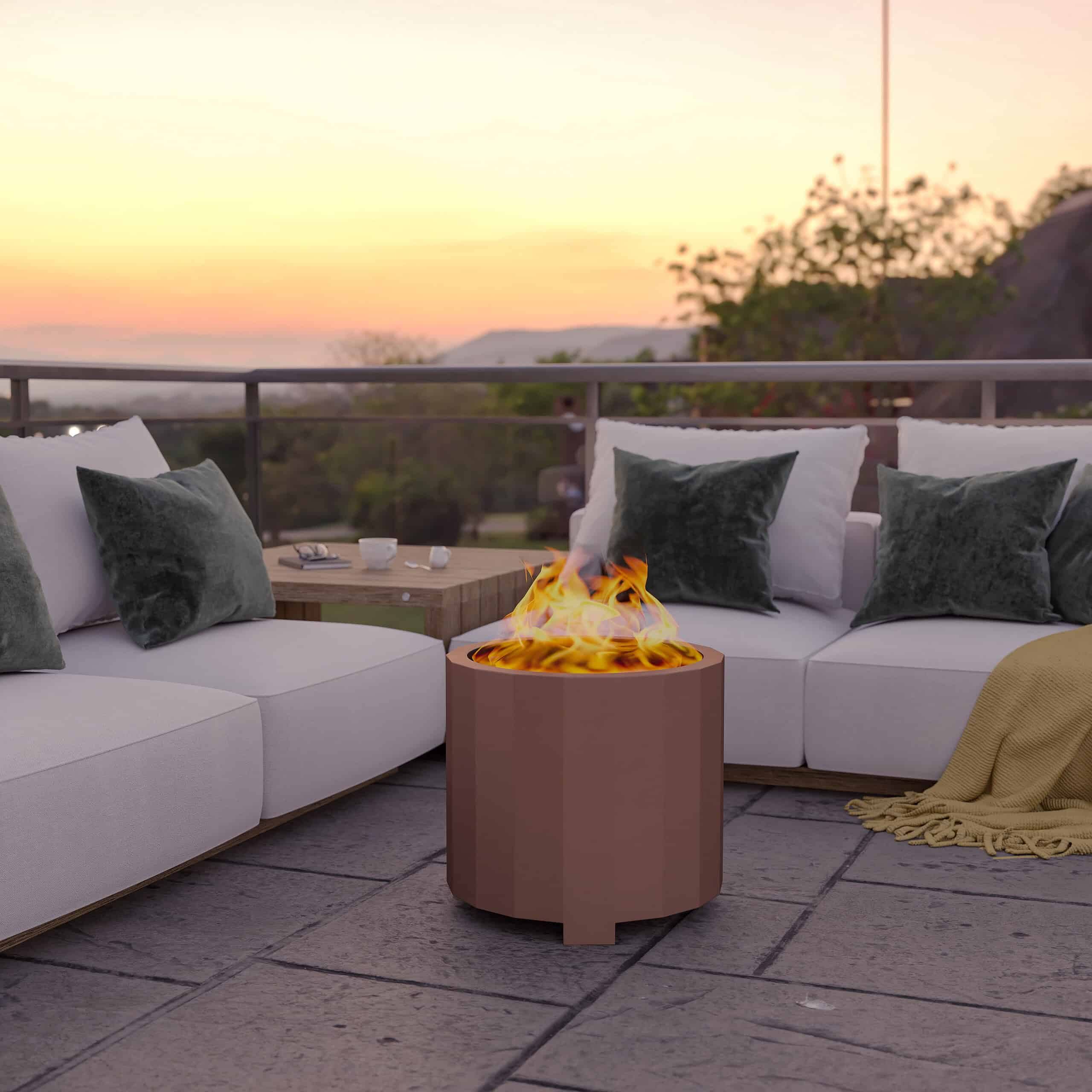 Portable Commercial Grade Outdoor Smokeless Wood Burning Fire Pit