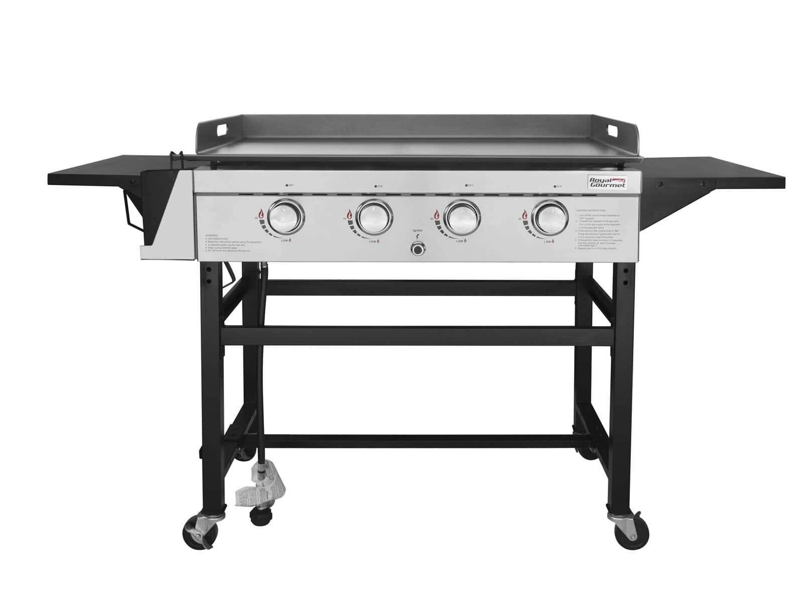 4   Burner Flat Top Liquid Propane 52000 BTU Gas Grill