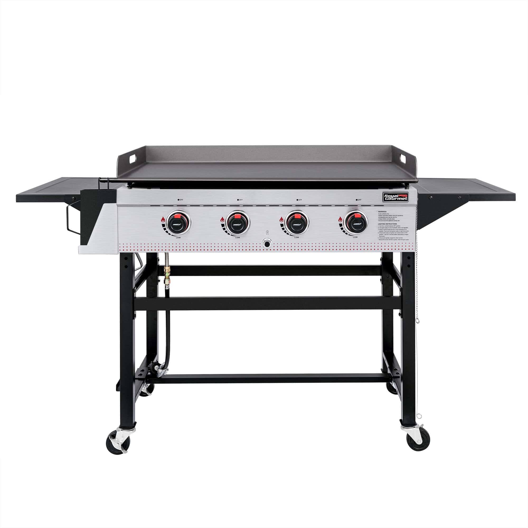 4   Burner Flat Top Liquid Propane 52000 BTU Gas Grill