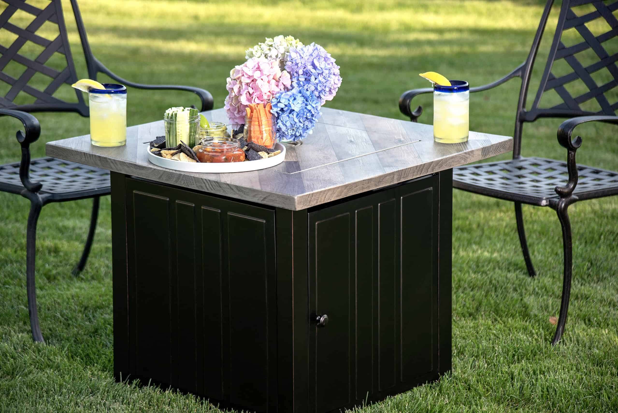 Endless Summer Harper 24.61  H x 30  W Steel Propane Outdoor Gas Fire Pit with Lid