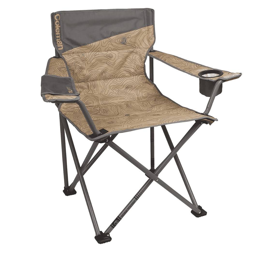 Big-N-Tall Quad Camping Chair, Tan/Brown