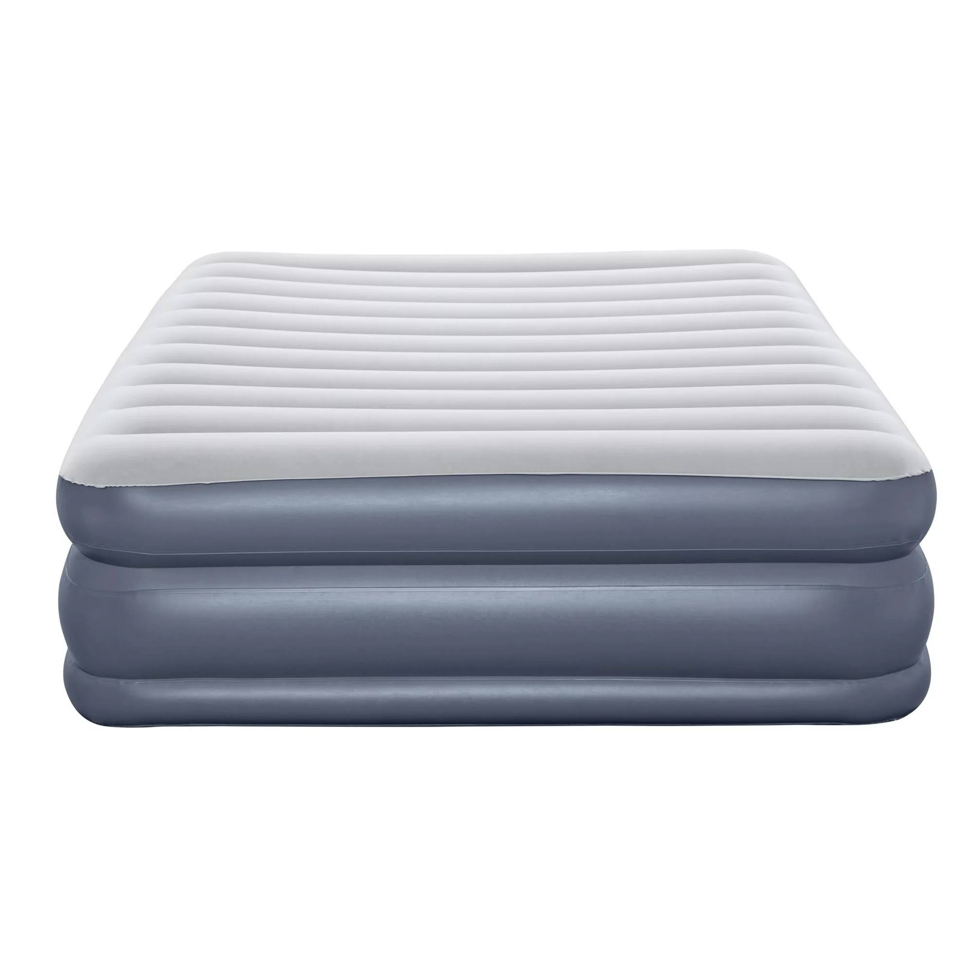 Tritech QuadComfort 18  Air Mattress Antimicrobial Coating with Built-in AC Pump, Queen