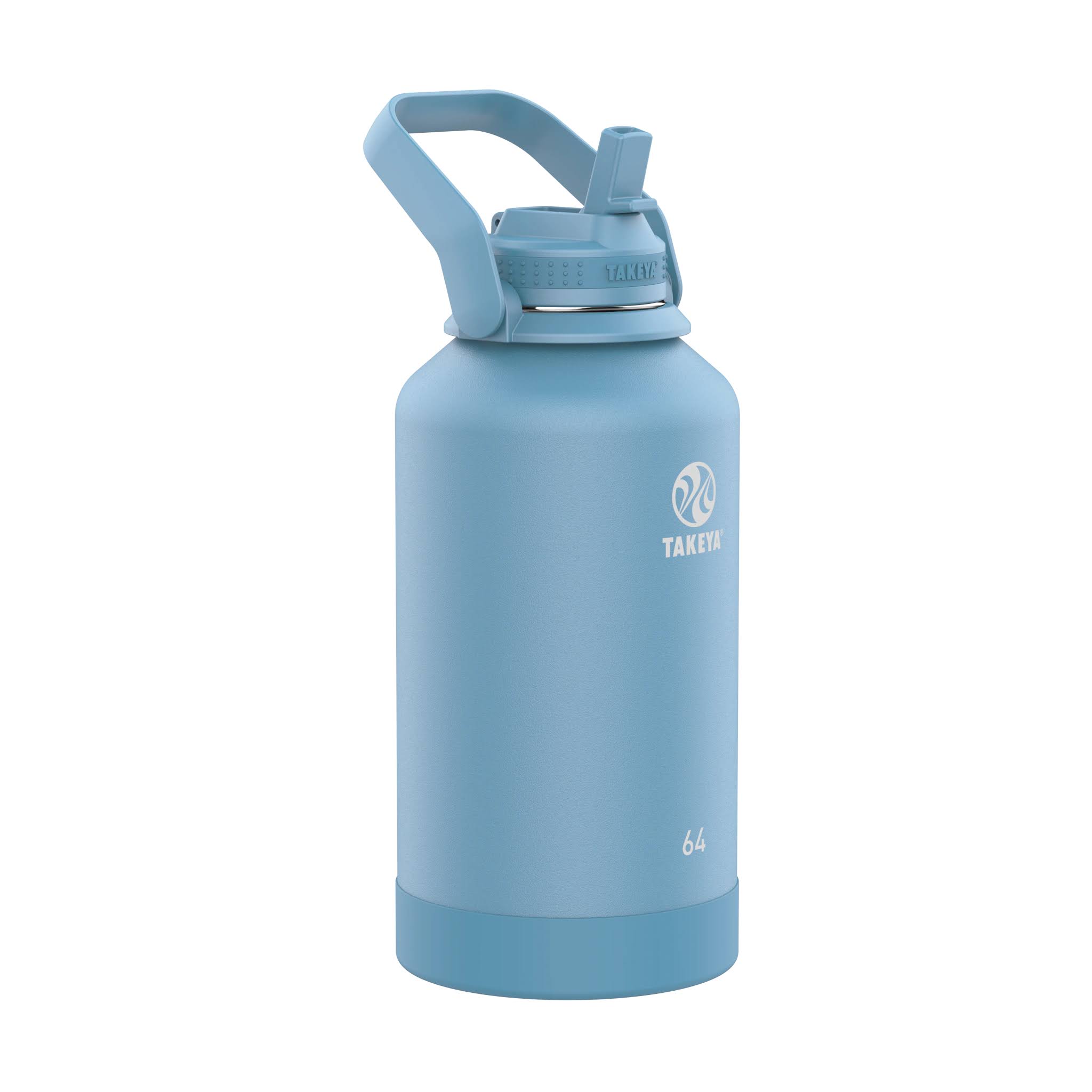 Takeya 64-fl oz Stainless Steel Insulated Water Bottle   Bluestone