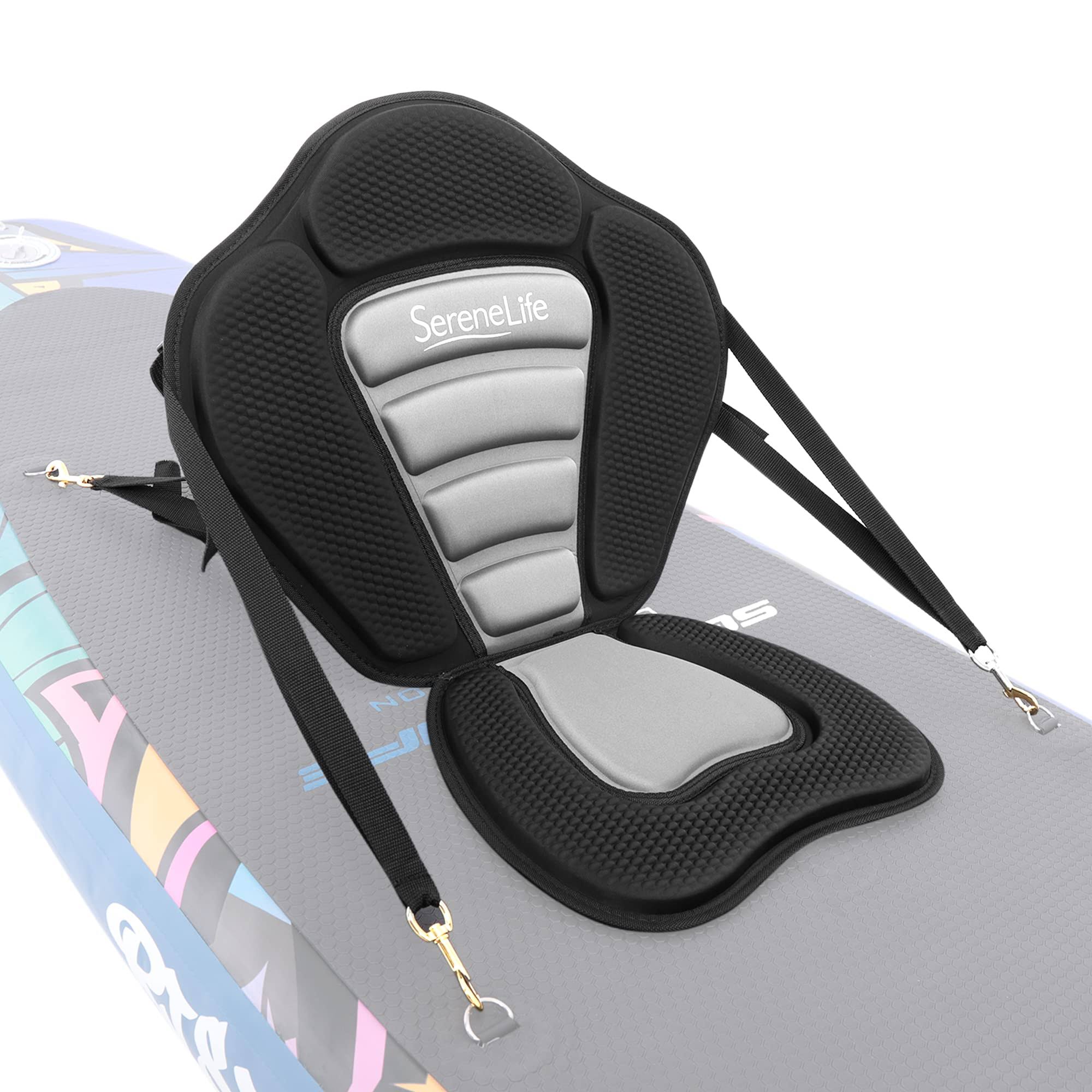 SereneLife Detachable Universal Paddle-Board Seat   Adjustable Paddle Board Seat, Form-Fitting Design for All Body Sizes