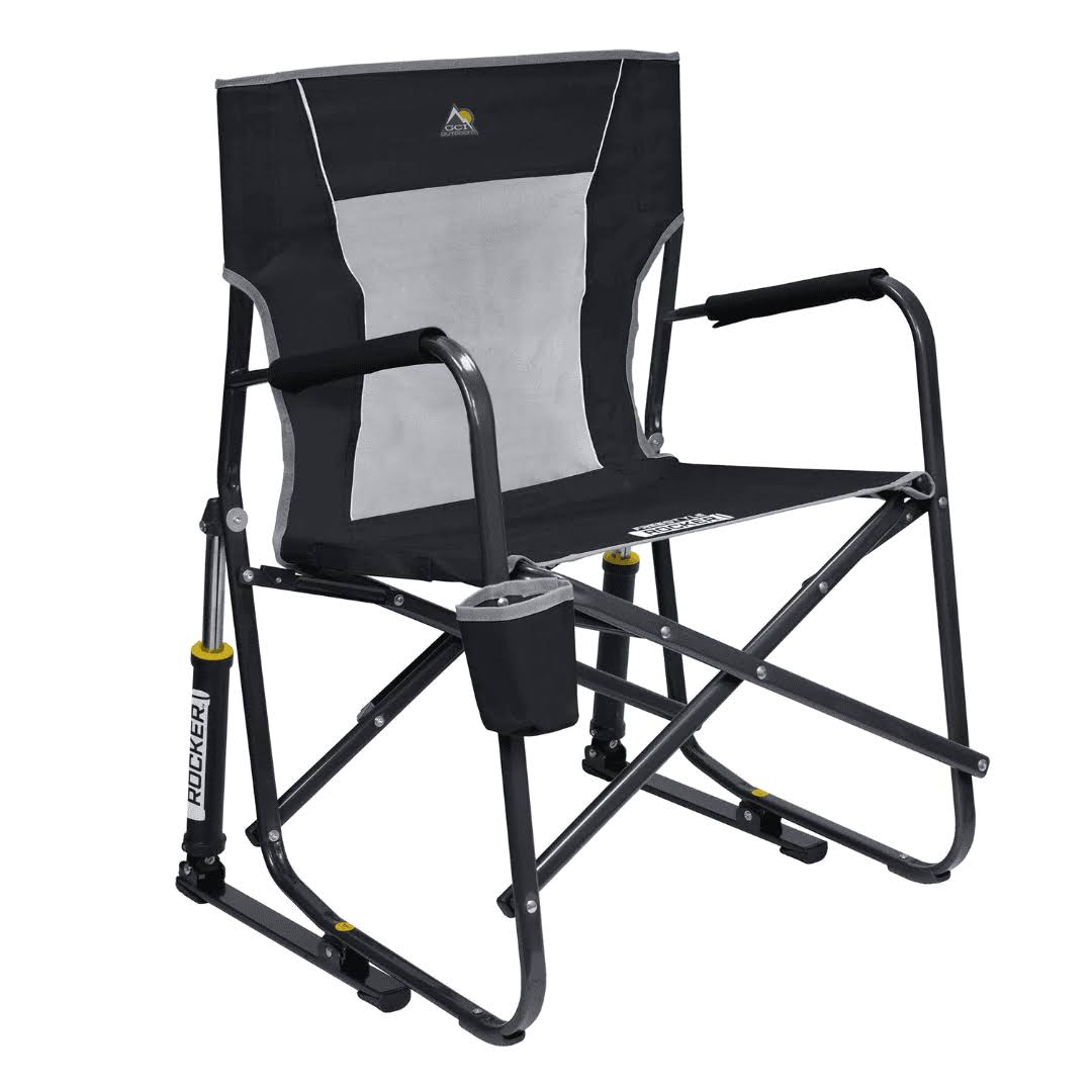 Outdoor Freestyle Rocker Mesh Chair   Black