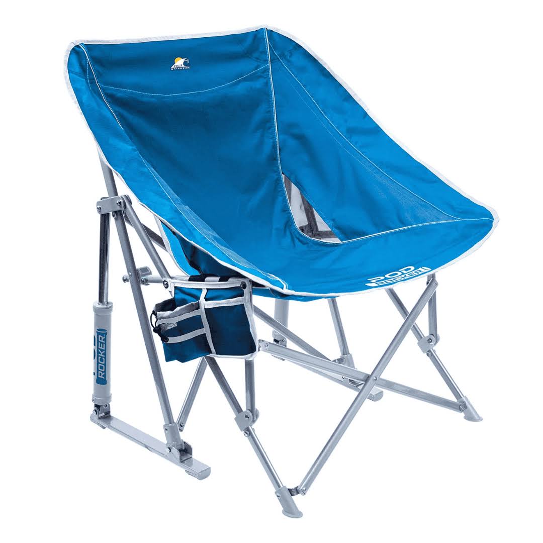Outdoor Pod Rocker Collapsible Rocking Chair, Saybrook Blue