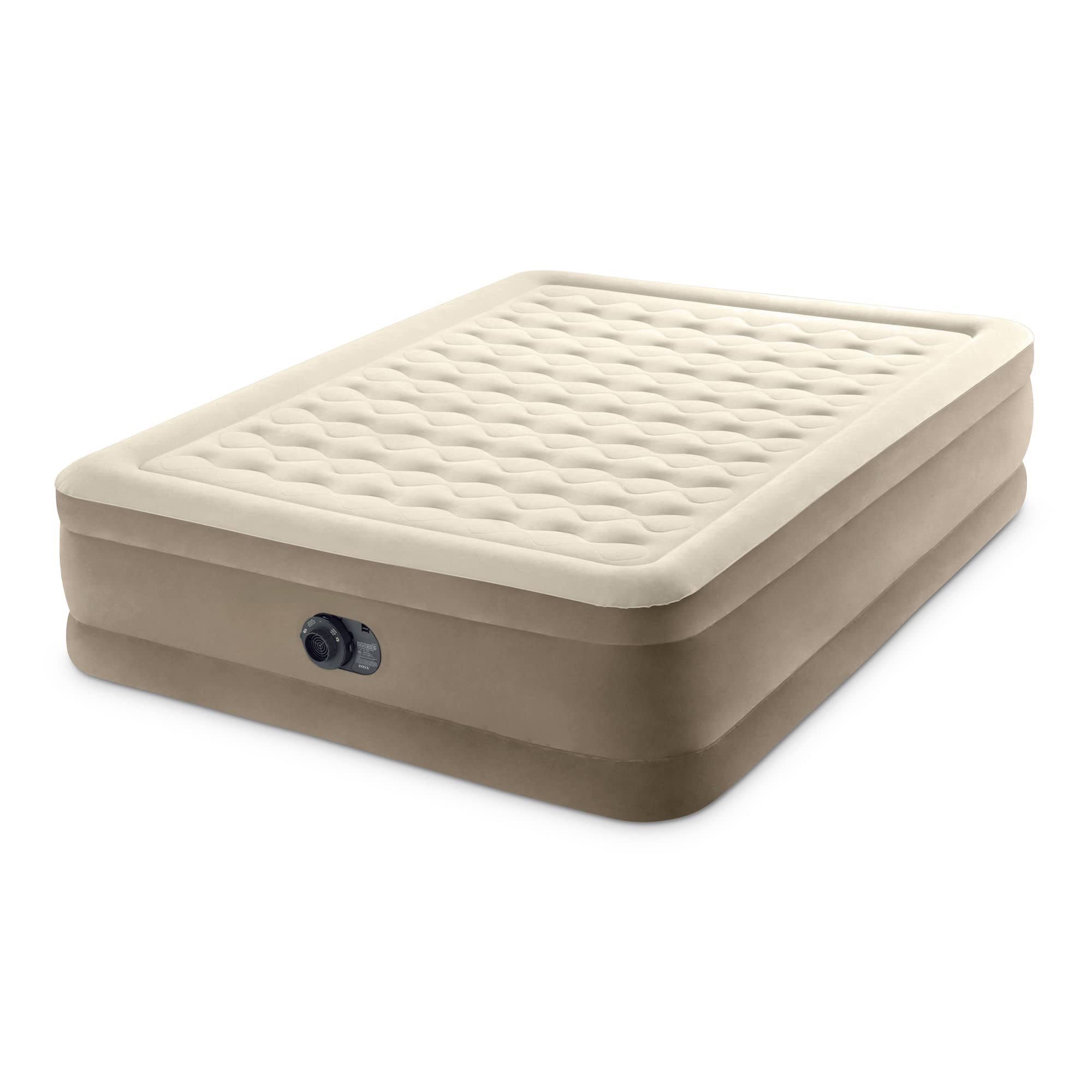 Dura-Beam Deluxe Ultra Plush Air Mattress – 18in Bed Height – 600lb Weight Capacity – Queen Size