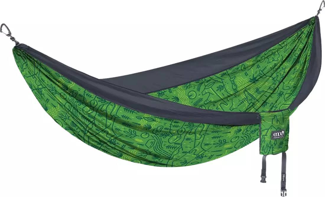 ENO Giving Back Doublenest Hammock   Charcoal