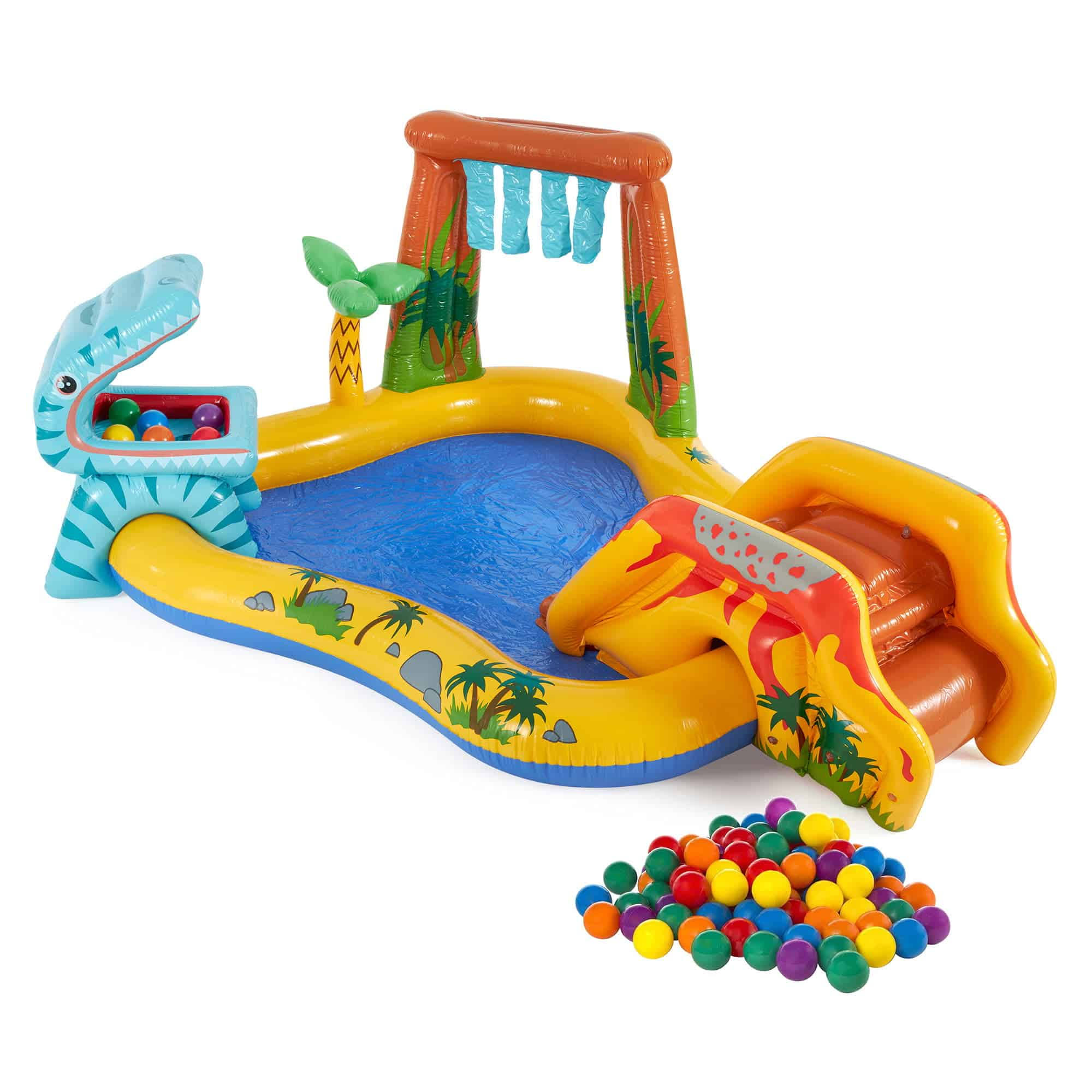 Inflatable Dinosaur Water Splash Play Center   Fun Ballz, 100 Pack