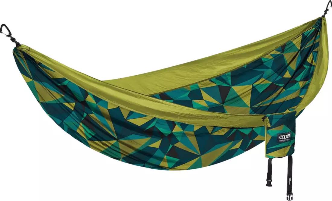 ENO DoubleNest Print Hammock   Boulder/Melon