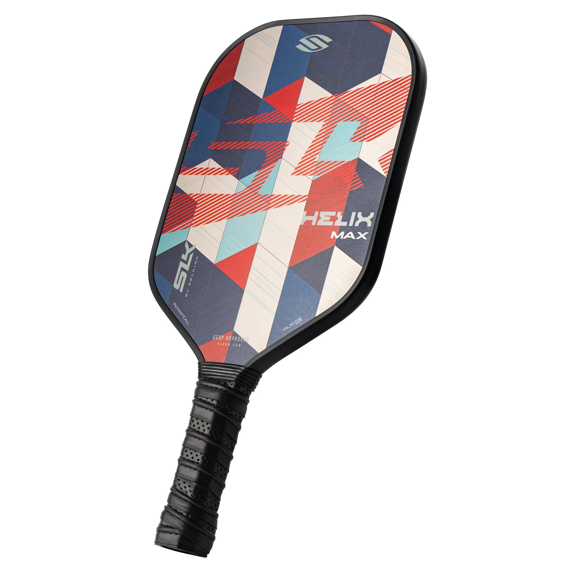 Sport 2024 SLK Helix Pro Pickleball Paddle, Carbon Fiber   Fiberglass Hybrid Face