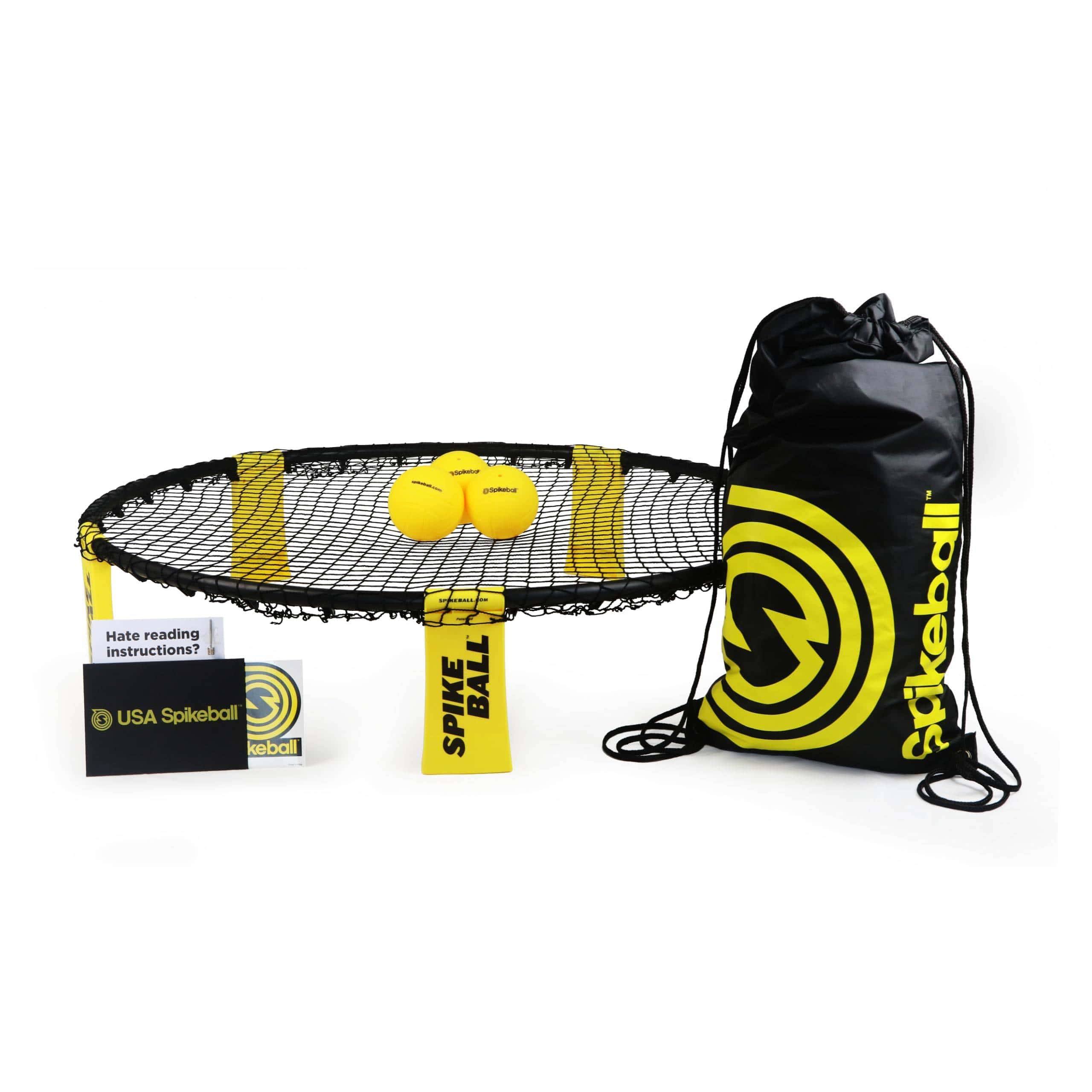 Spikeball 3 Ball Original Roundnet Game Set   Includes 3 Balls, net and Bag