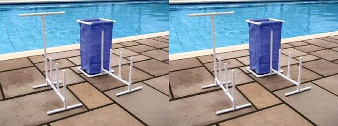 Swimline 8903 Swimming Pool Mesh Bag Versatile Poolside Organizer, (2 Pack)