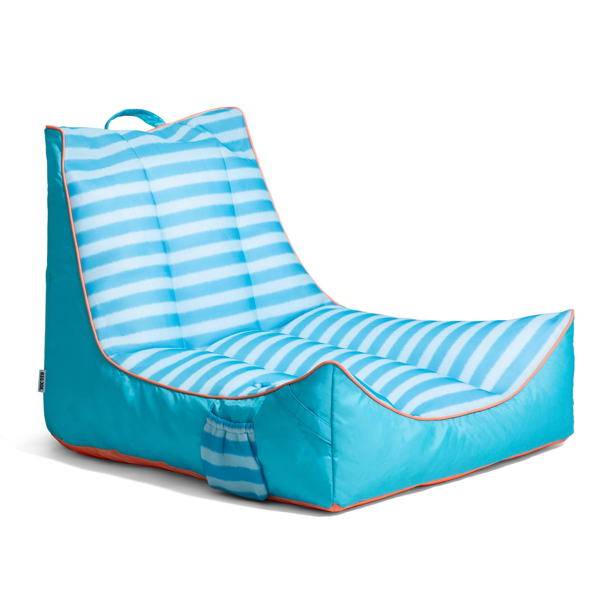 Captain s Float 2.0 W/Cupholder Light Blue Zag Stripe Double Sided Mesh Cover