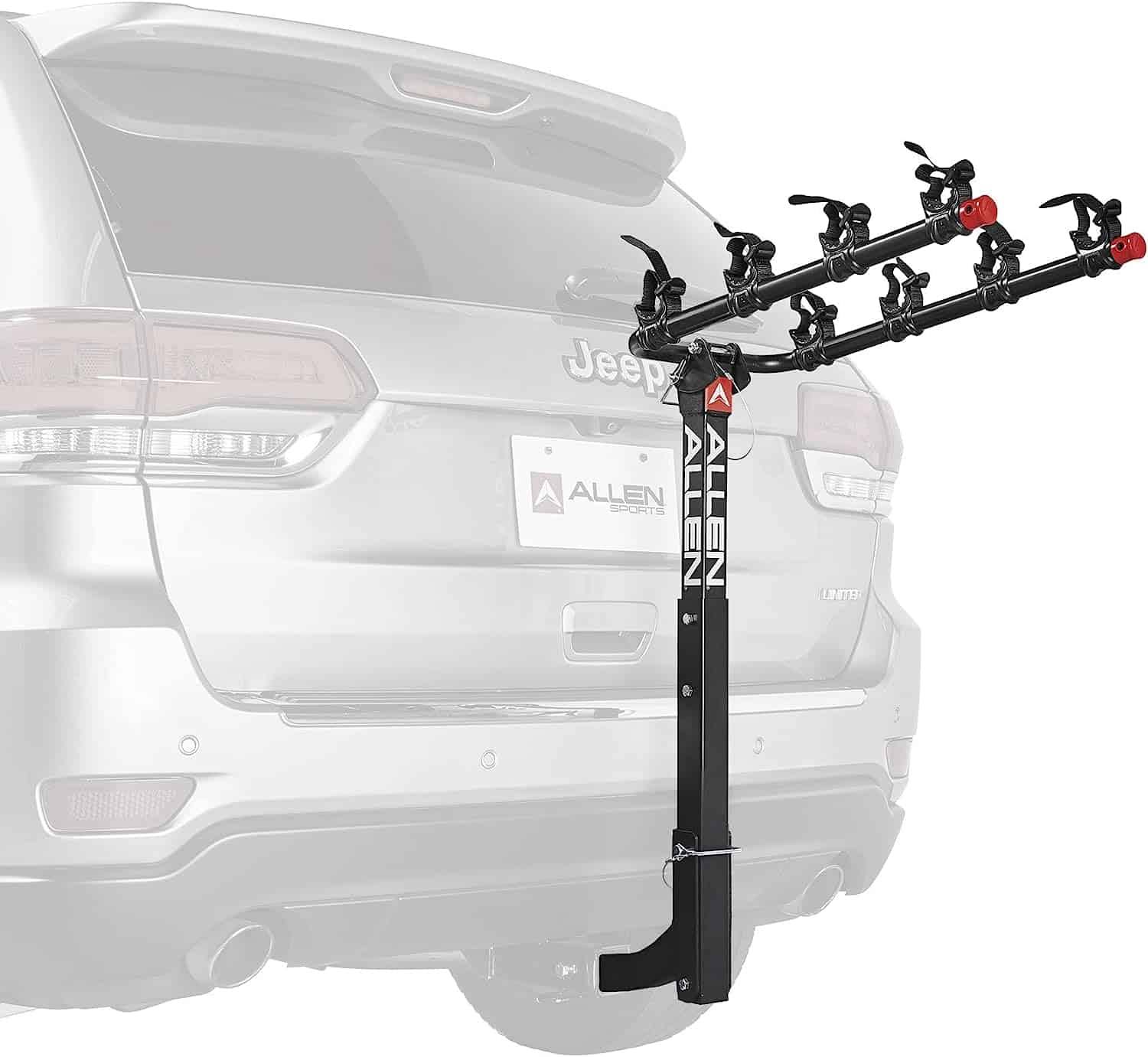 Allen Sports Deluxe 4-Bike Hitch Mount Rack (2-Inch Receiver) , Black