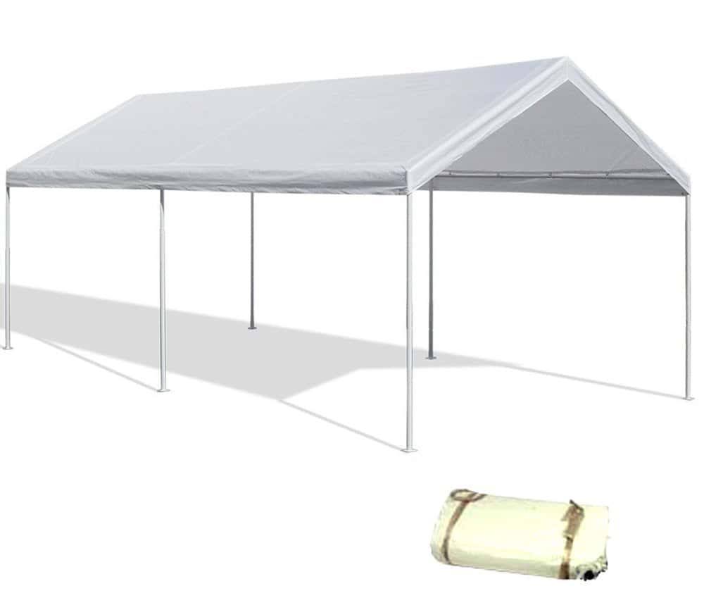 Canopy Replacement Cover 12 X20  White Tarp Top Roof Canopy Replacement Cover