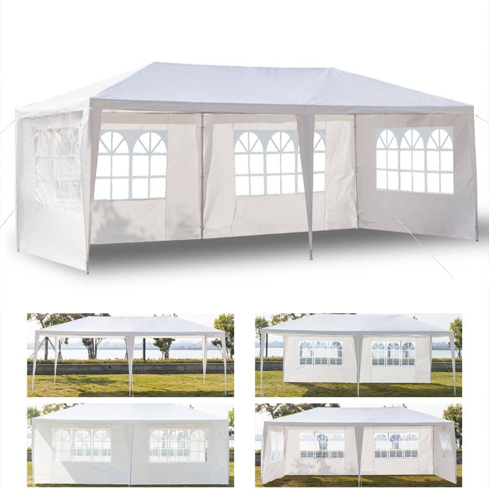 SalonMore 10x20ft Party Tent Outdoor Gazebo Wedding Canopy White-4 Sidewall