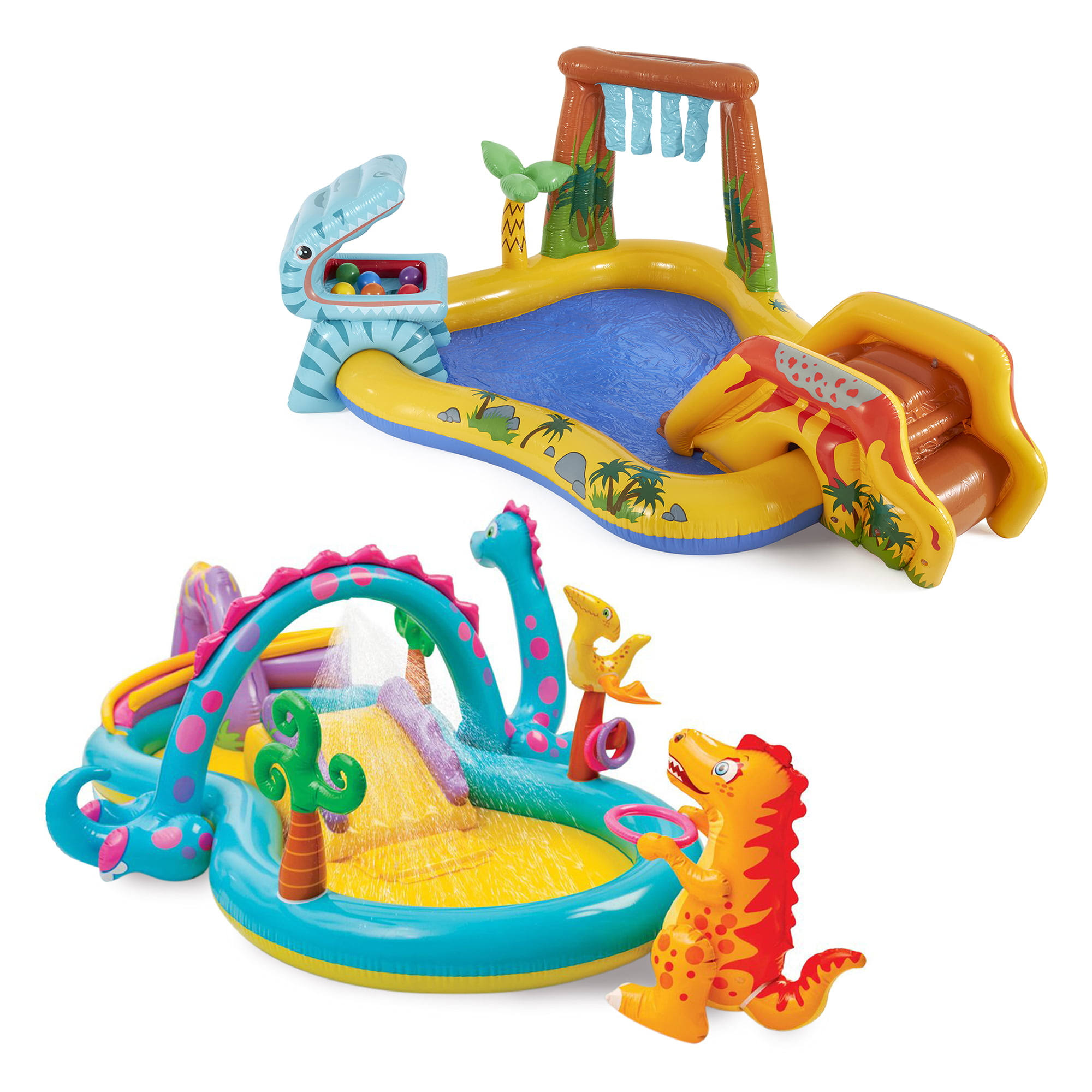 Dinoland Kiddie Swimming Pool and Dinosaur Inflatable Swimming Pool