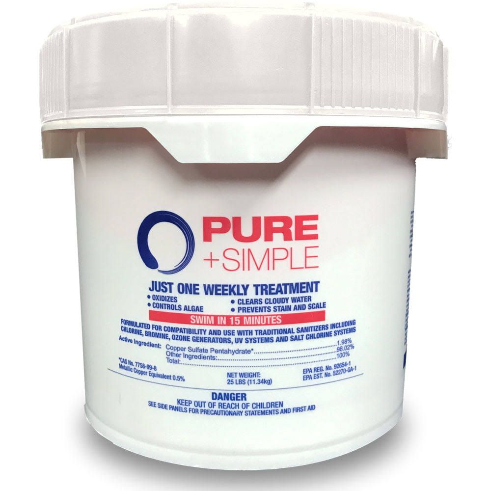 Pure + Simple Weekly Water Care for Swimming Pools   10 LB Pail