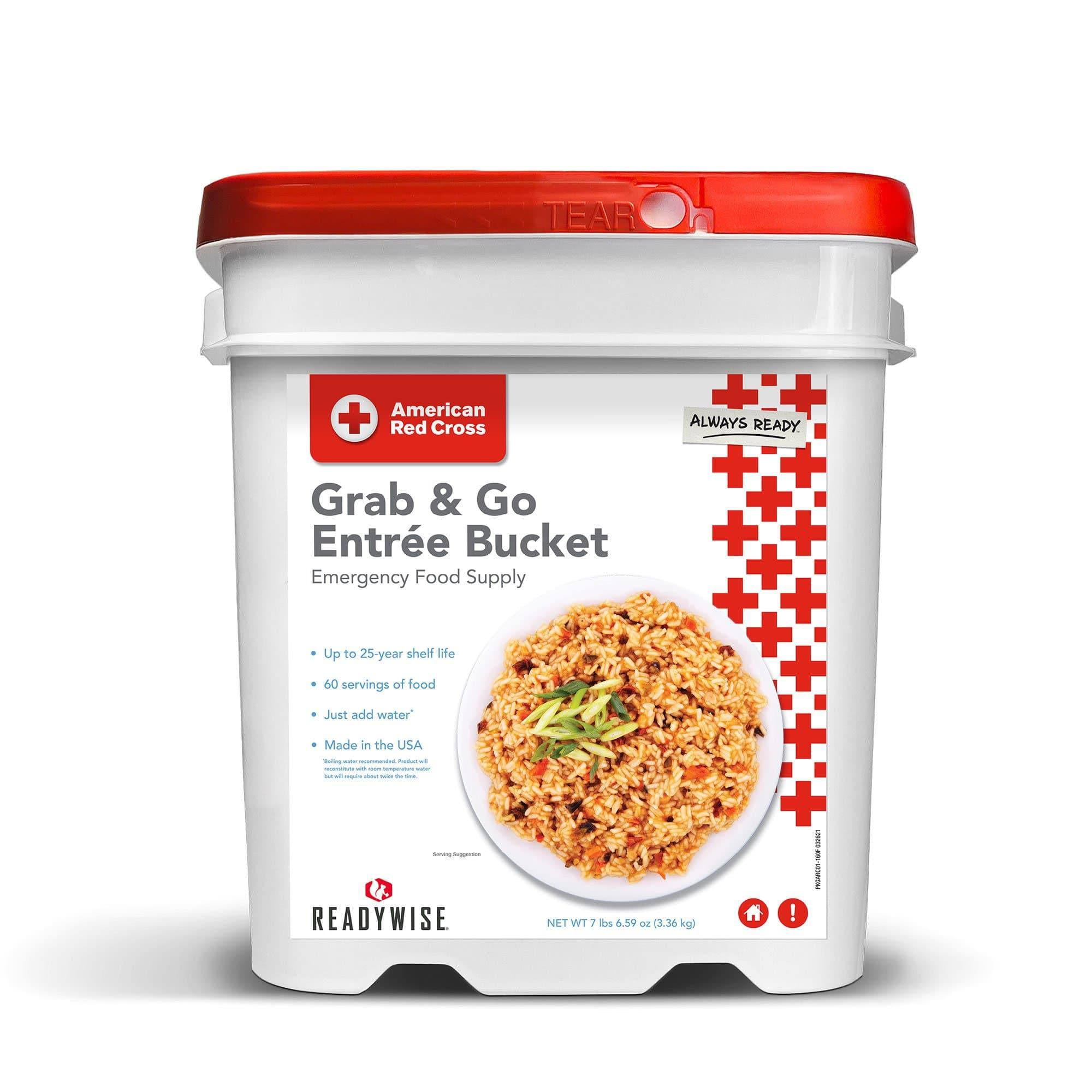 American Red Cross 60 Serving Emergency Meal Food Supply   Bucket