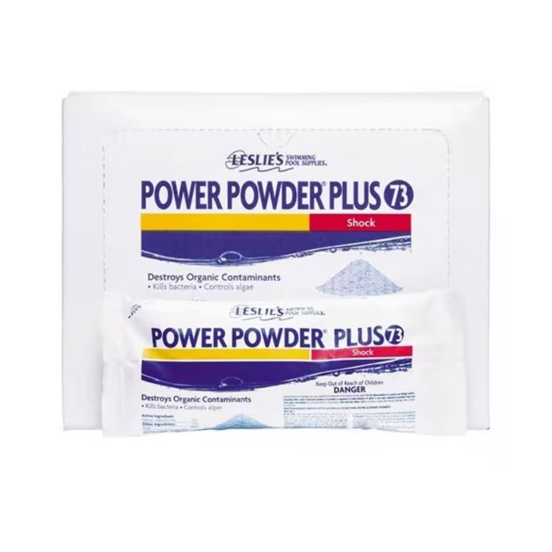 Leslie s Power Plus Flagship Pool Shock and Super   Chlorinator, 1lb   12 Pack